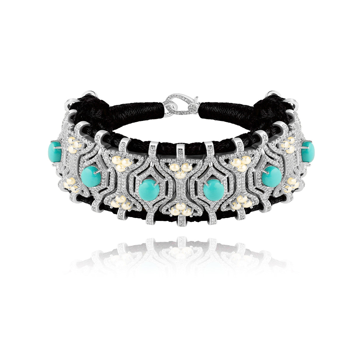 Black Horizonte bracelet - Turquoise