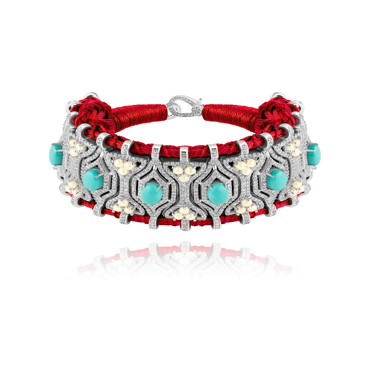 Red Horizonte bracelet - Turquoise