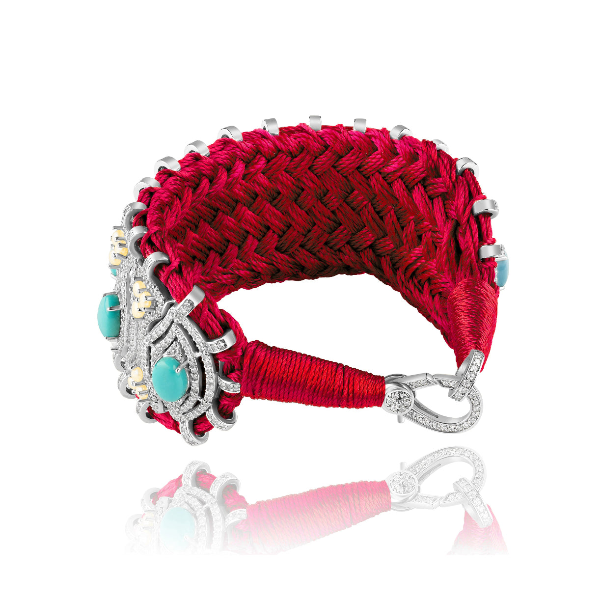 Red Horizonte bracelet - Turquoise