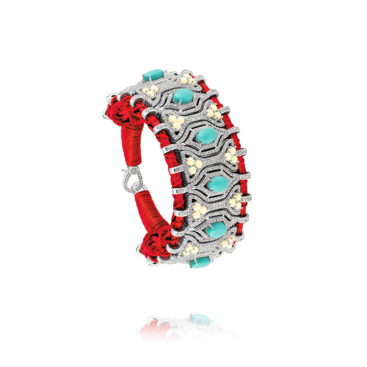 Red Horizonte bracelet - Turquoise
