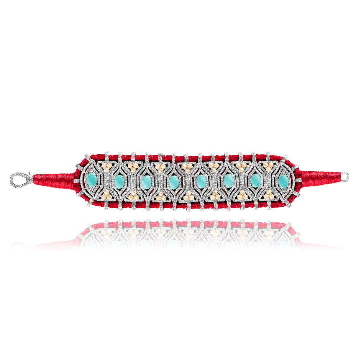 Red Horizonte bracelet - Turquoise