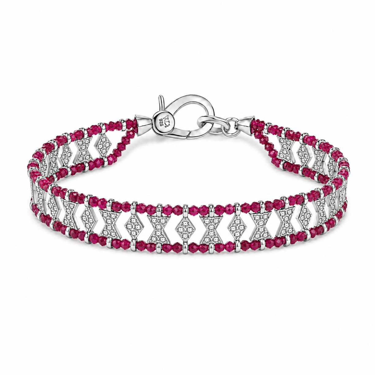 Janebeady Rubellite bracelet