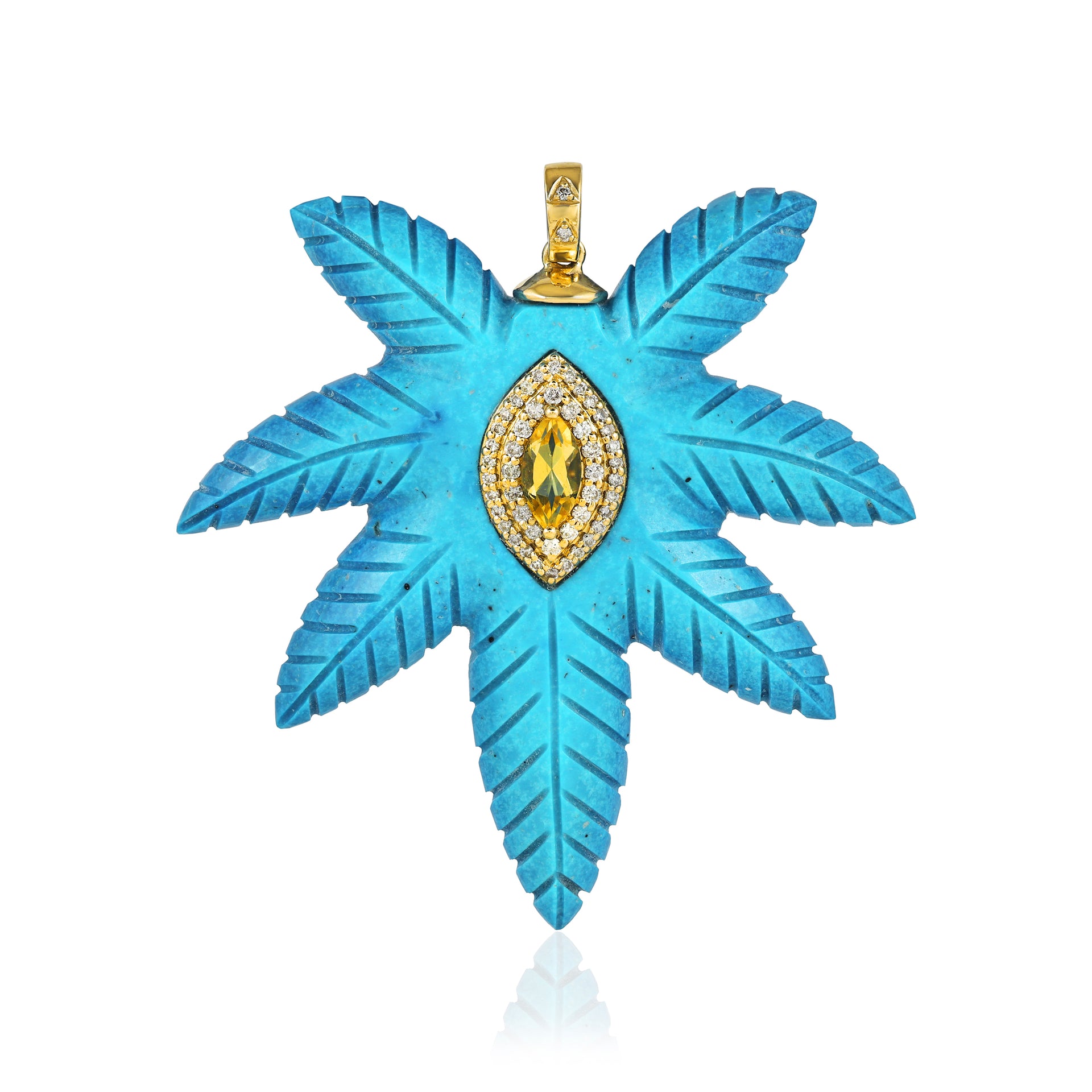 Pendentif Kana Turquoise