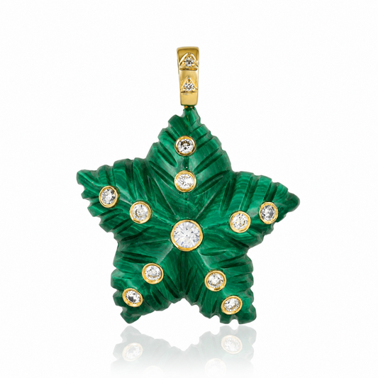 Pendentif Star Malachite