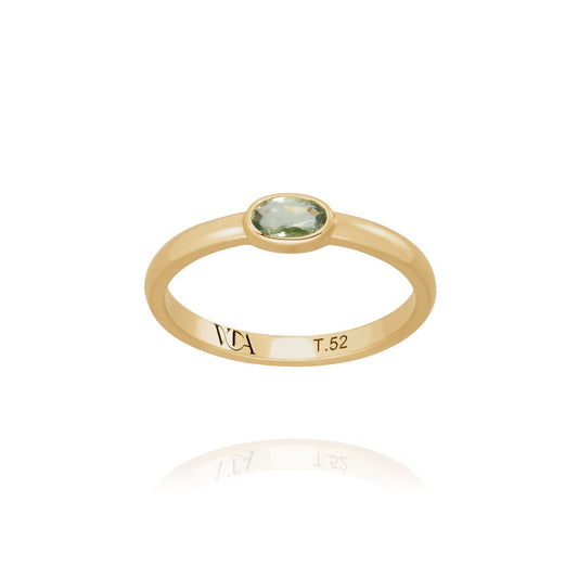 Marnie gold and blue sapphire ring