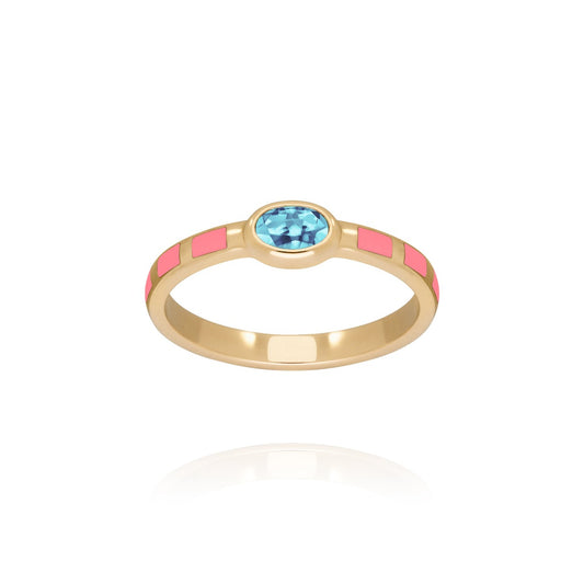 Marnie Neon Coral Ring 