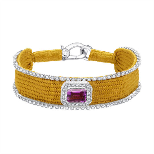 Bracelet Navajo Mordor - Améthystes