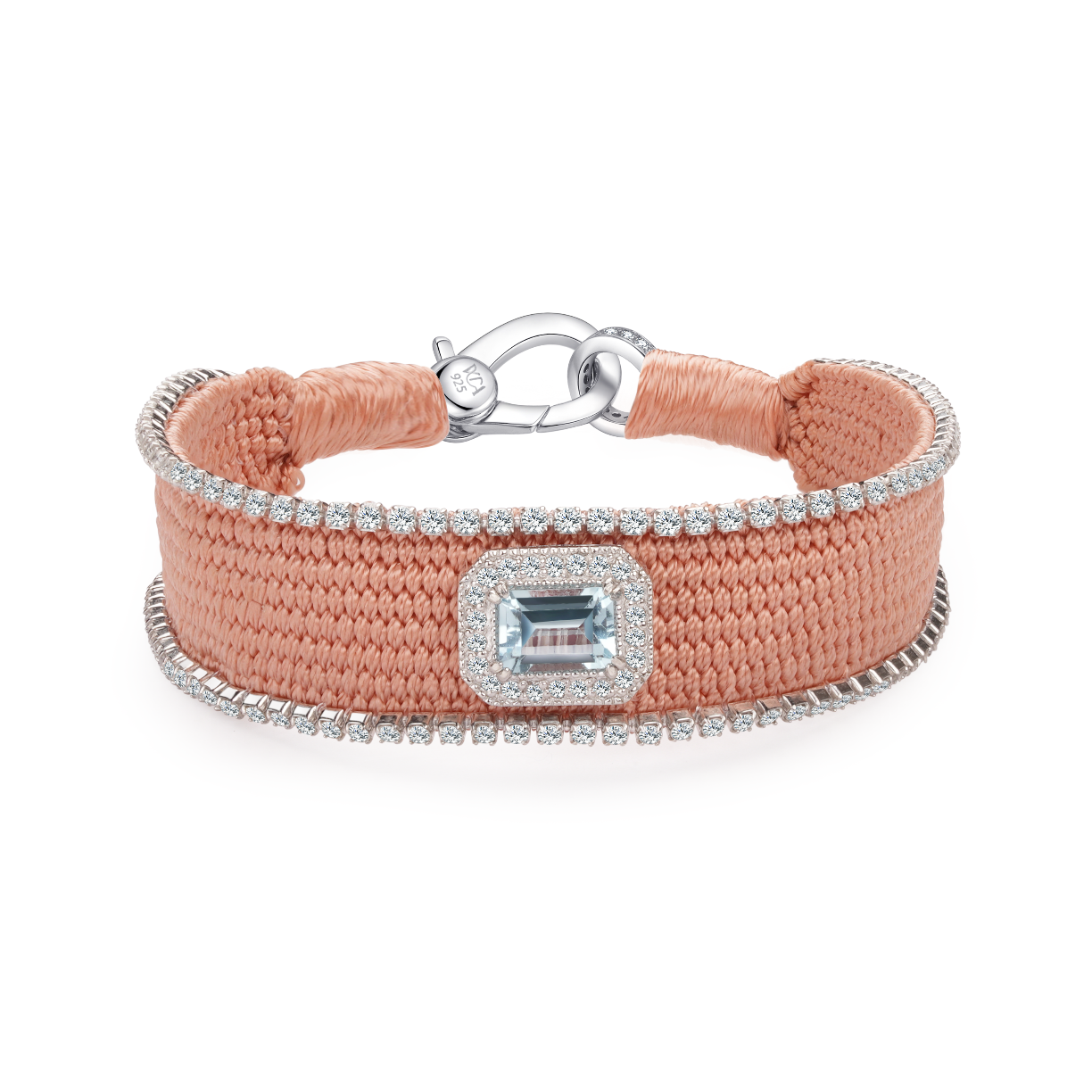 Bracelet Navajo Brass - Topaze blue swiss