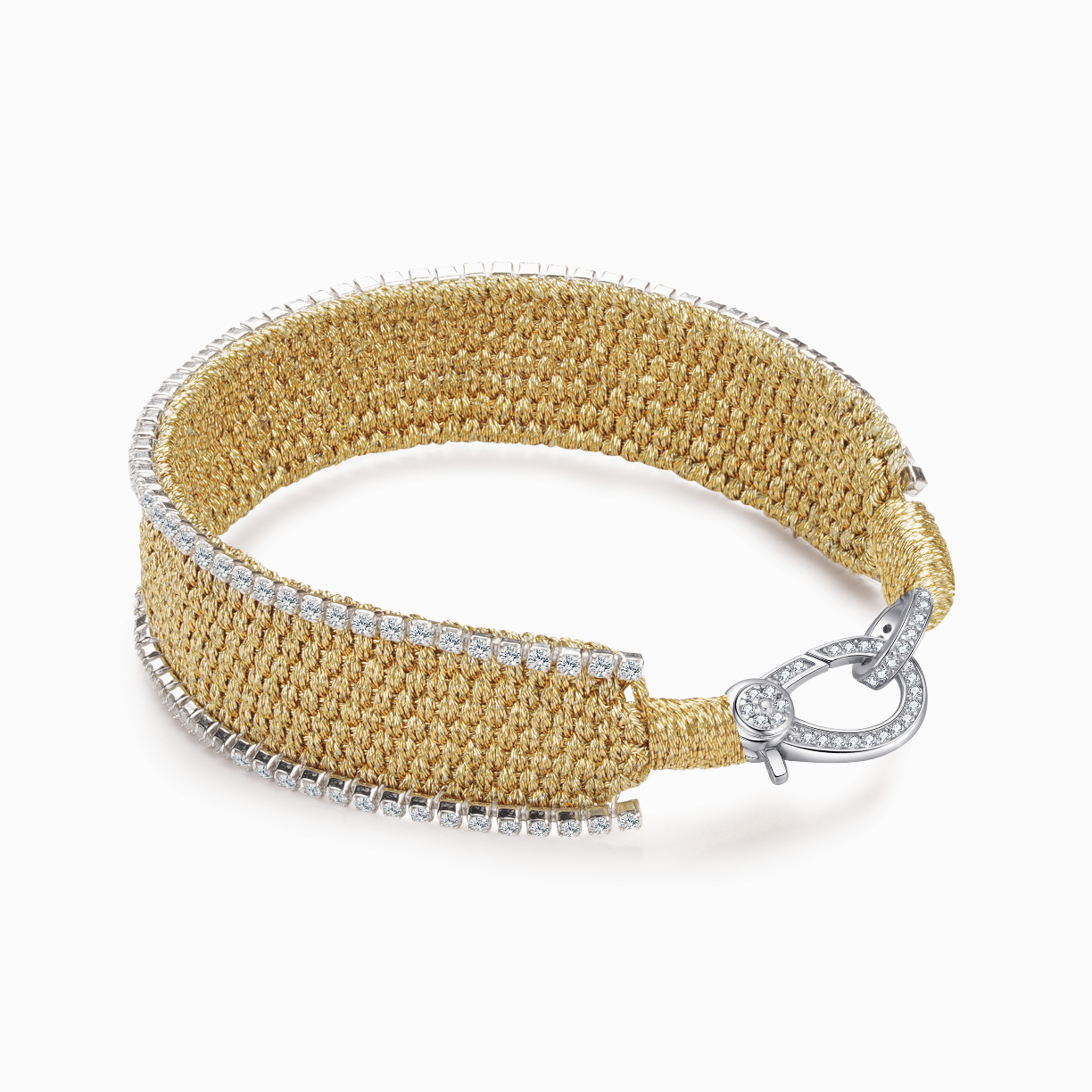 bracelet navajo gold - topaze blue swiss