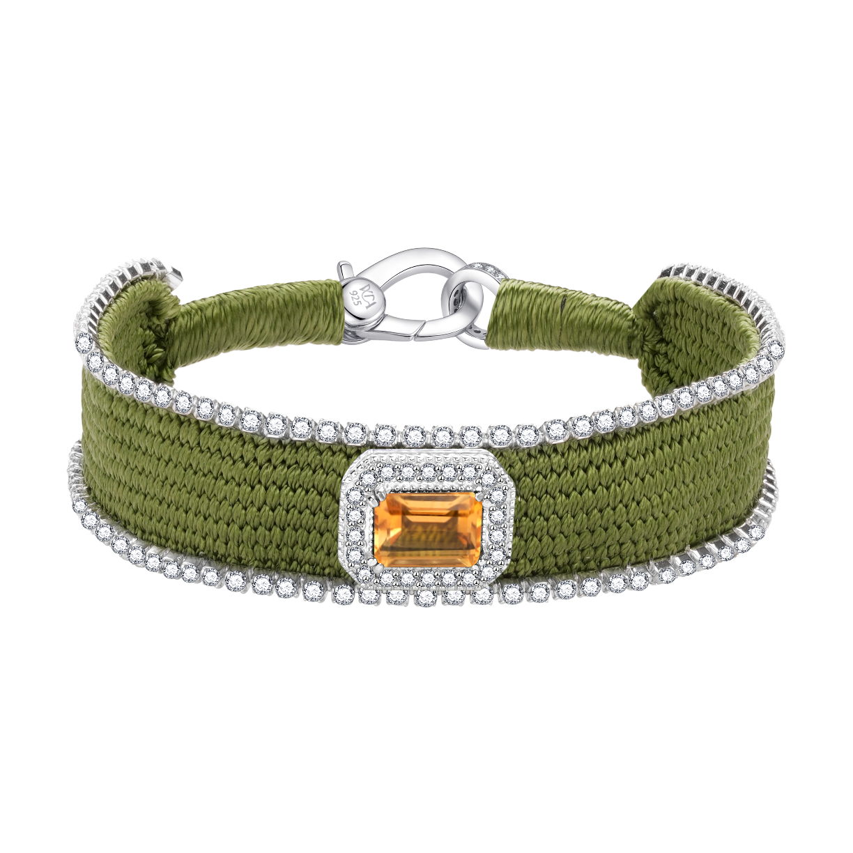 Bracelet Navajo Olive - Citrine