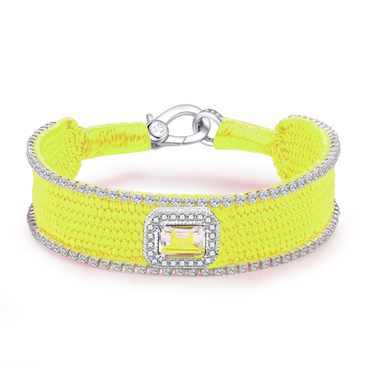 Bracelet Navajo Neon Yellow - Crystal