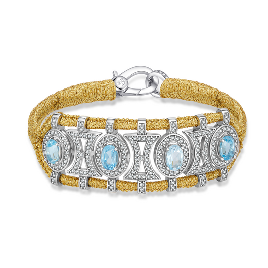 Olinda gold bracelet - Topazes