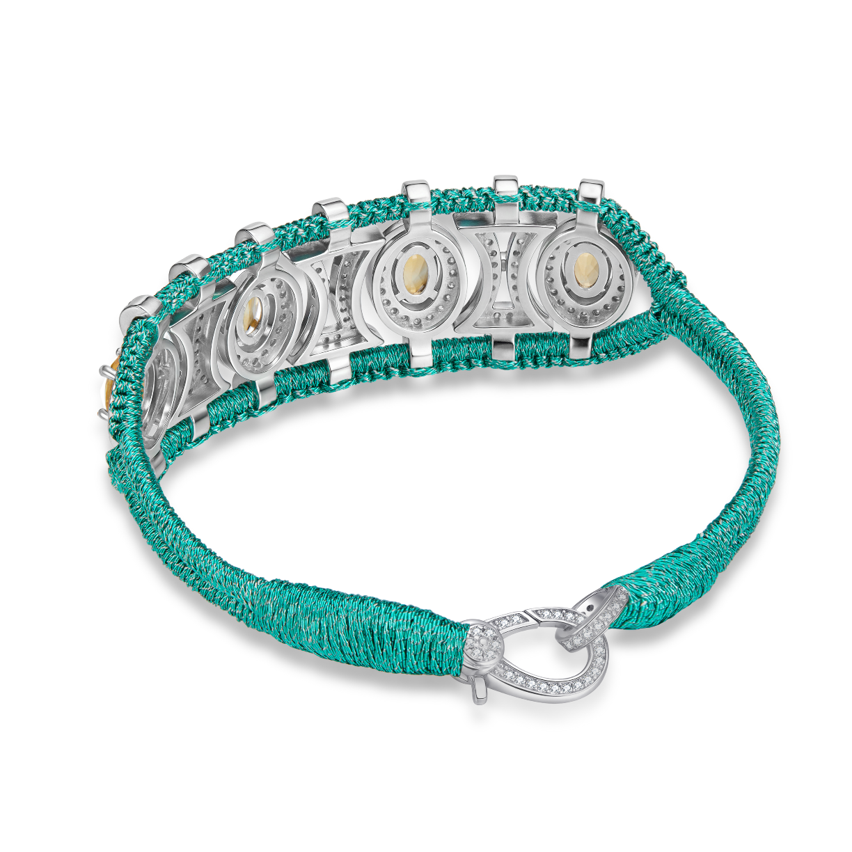Olinda emerald bracelet - Citrines
