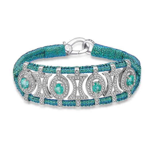 Olinda fly bracelet - Emeralds