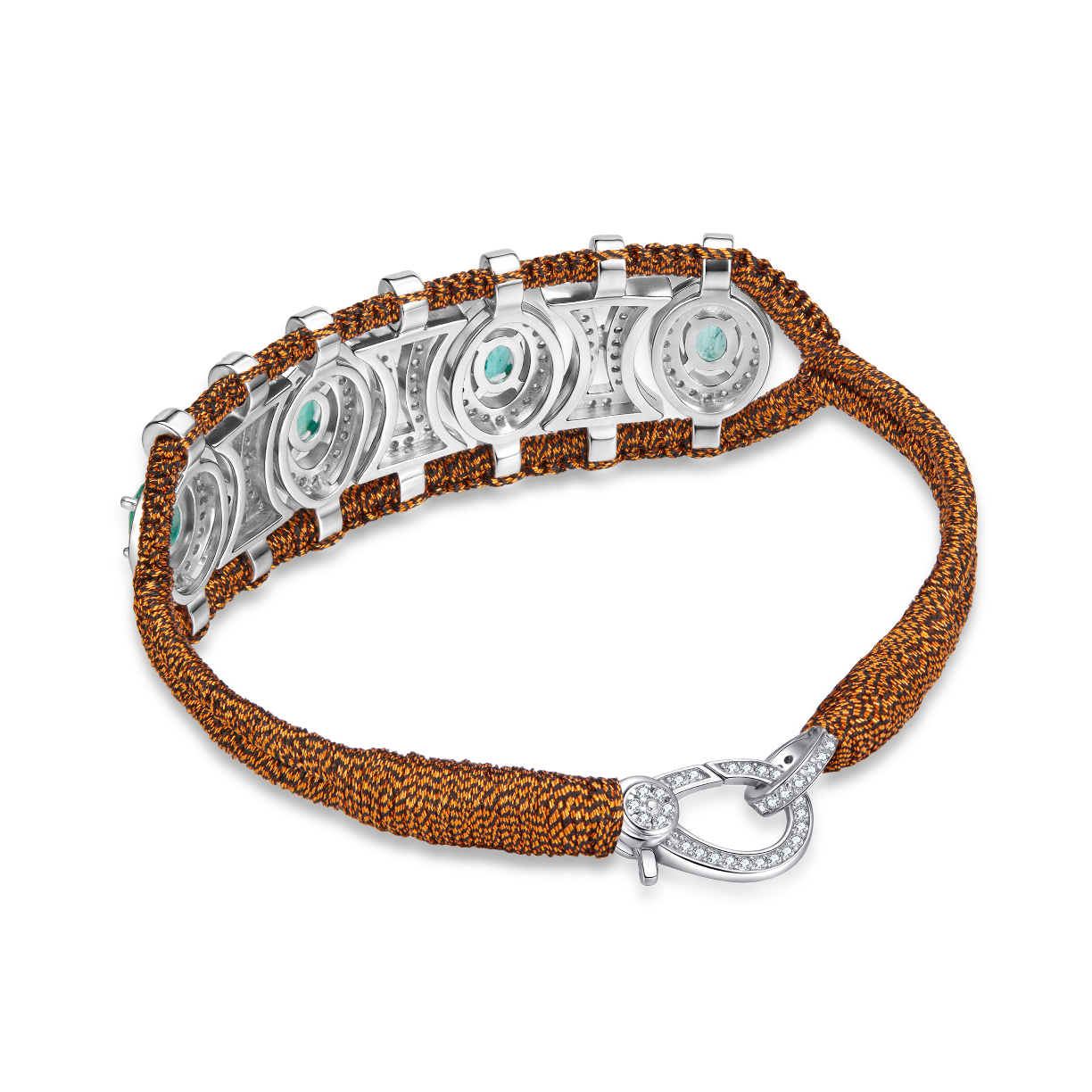 Olinda rusty bracelet - Emeralds