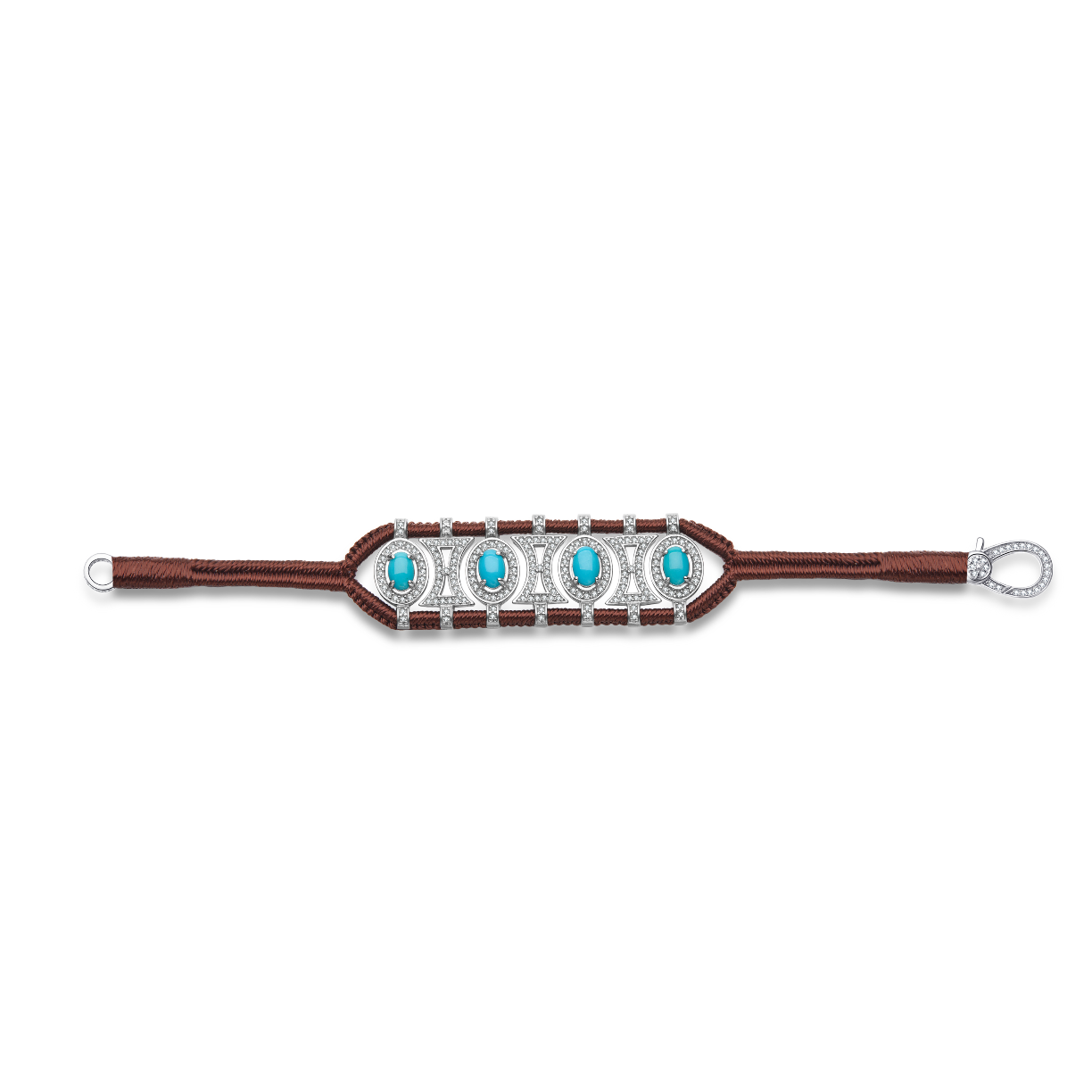 Bracelet Olinda choco - turquoises