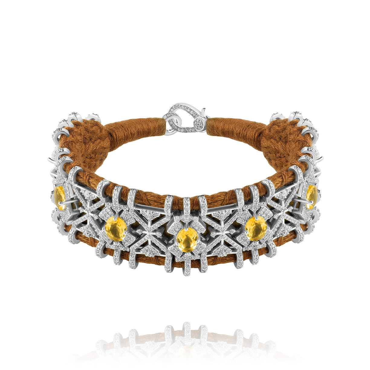 Bracelet Palmas camel - Citrine