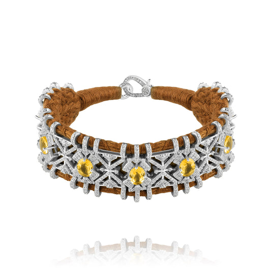 Bracelet Palmas camel - Citrine