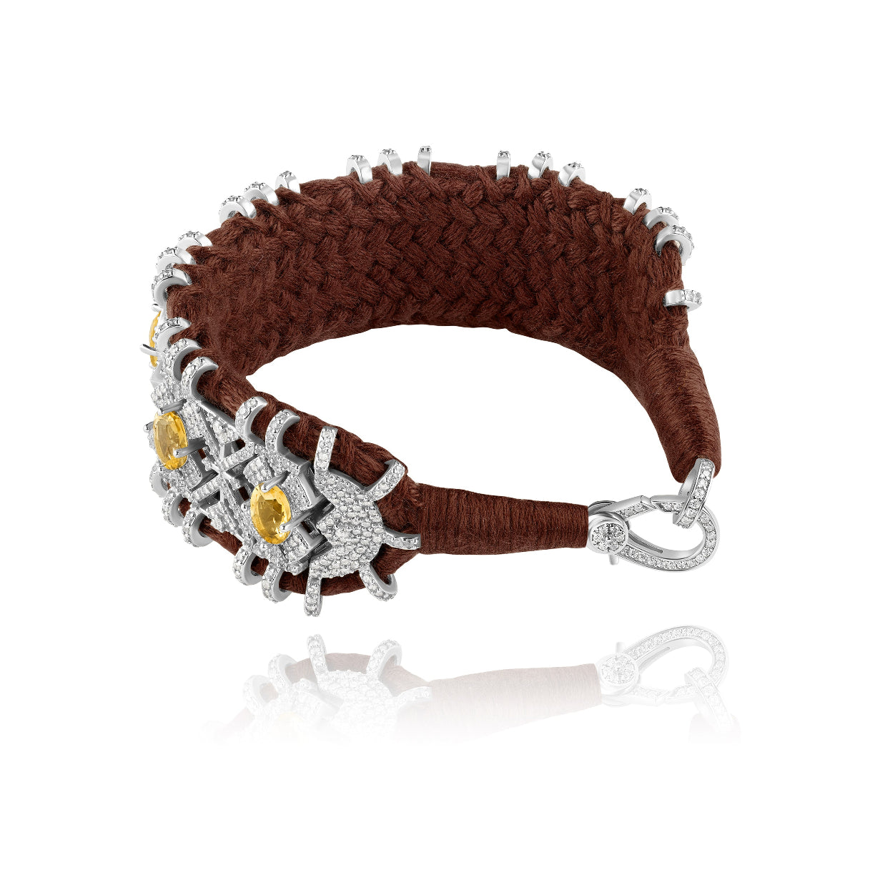 Bracelet Palmas choco - Citrine
