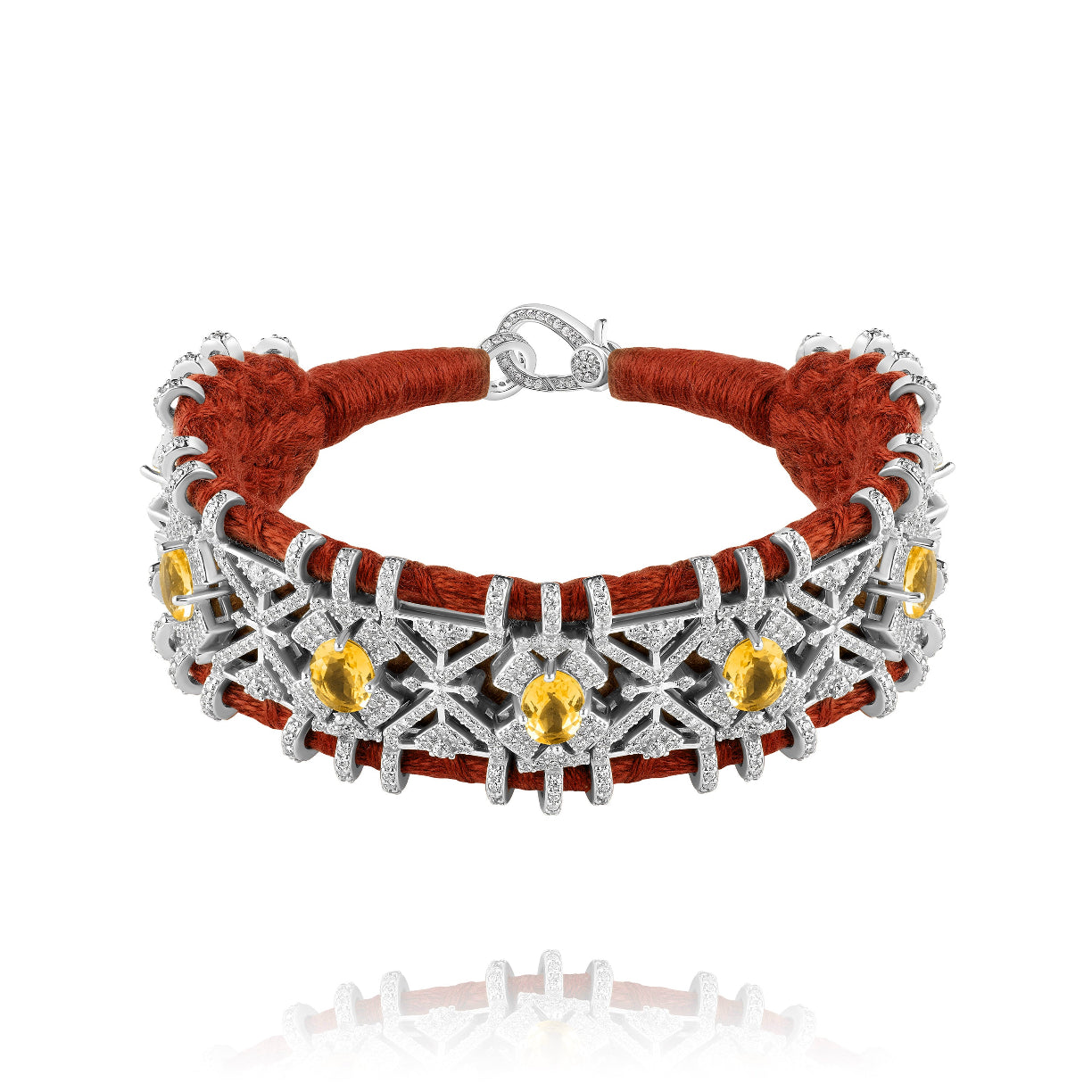 Bracelet Palmas noisette - Citrine