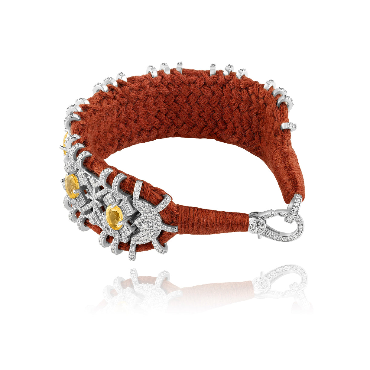 Bracelet Palmas noisette - Citrine