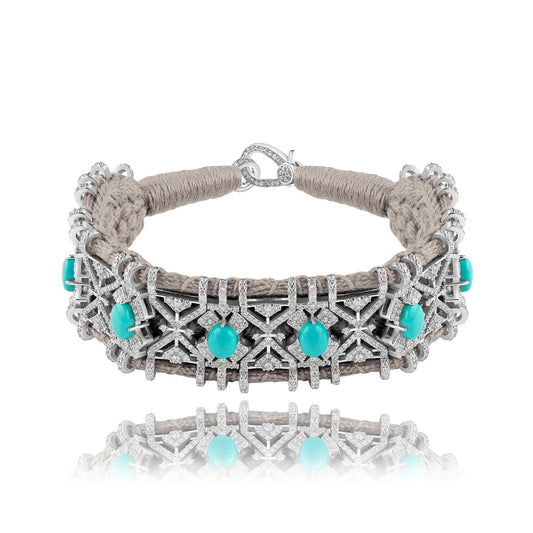 Bracelet Palmas Vanilla - Turquoise