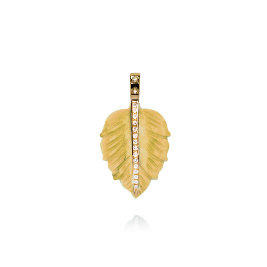 Aventurine Petal Pendant 