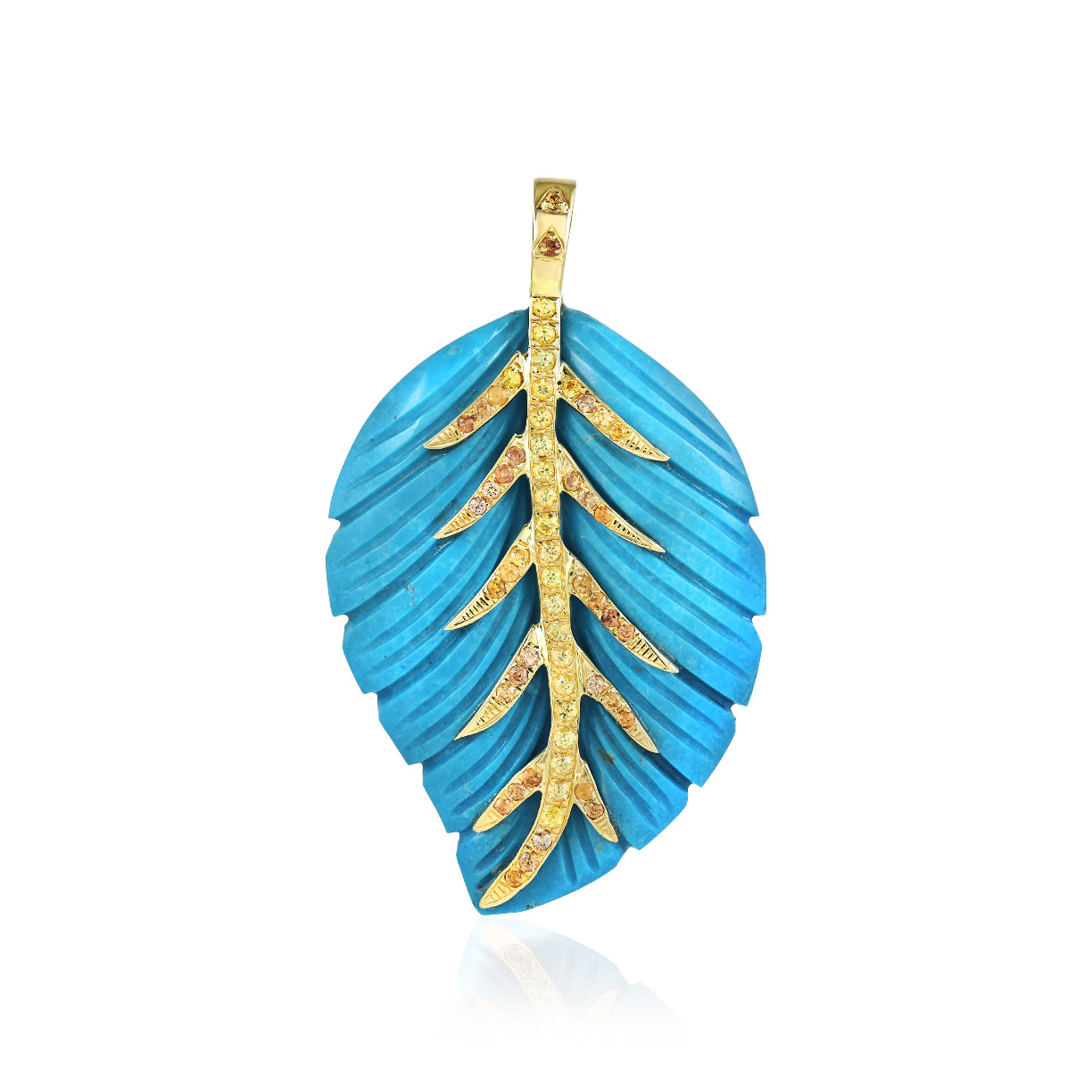 Pendentif Racine Turquoise