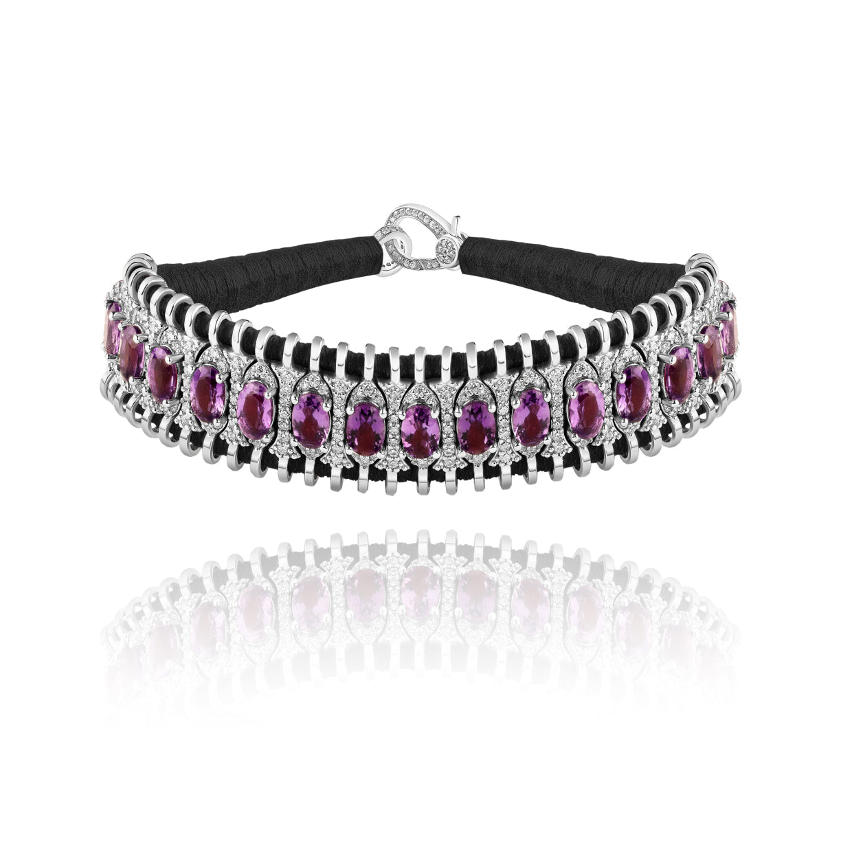 Santos Black bracelet - Amethyst