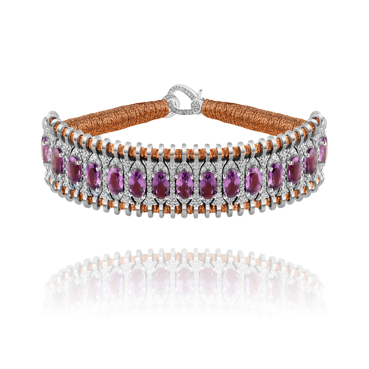 Santos Copper bracelet - Amethyst
