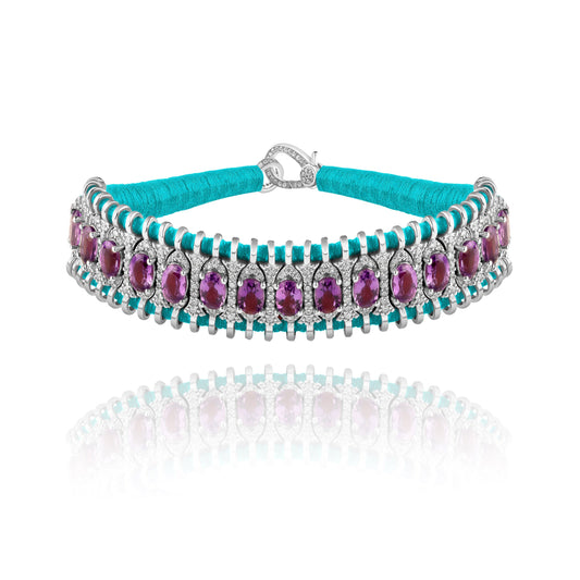 Santos turquoise bracelet - Amethyst