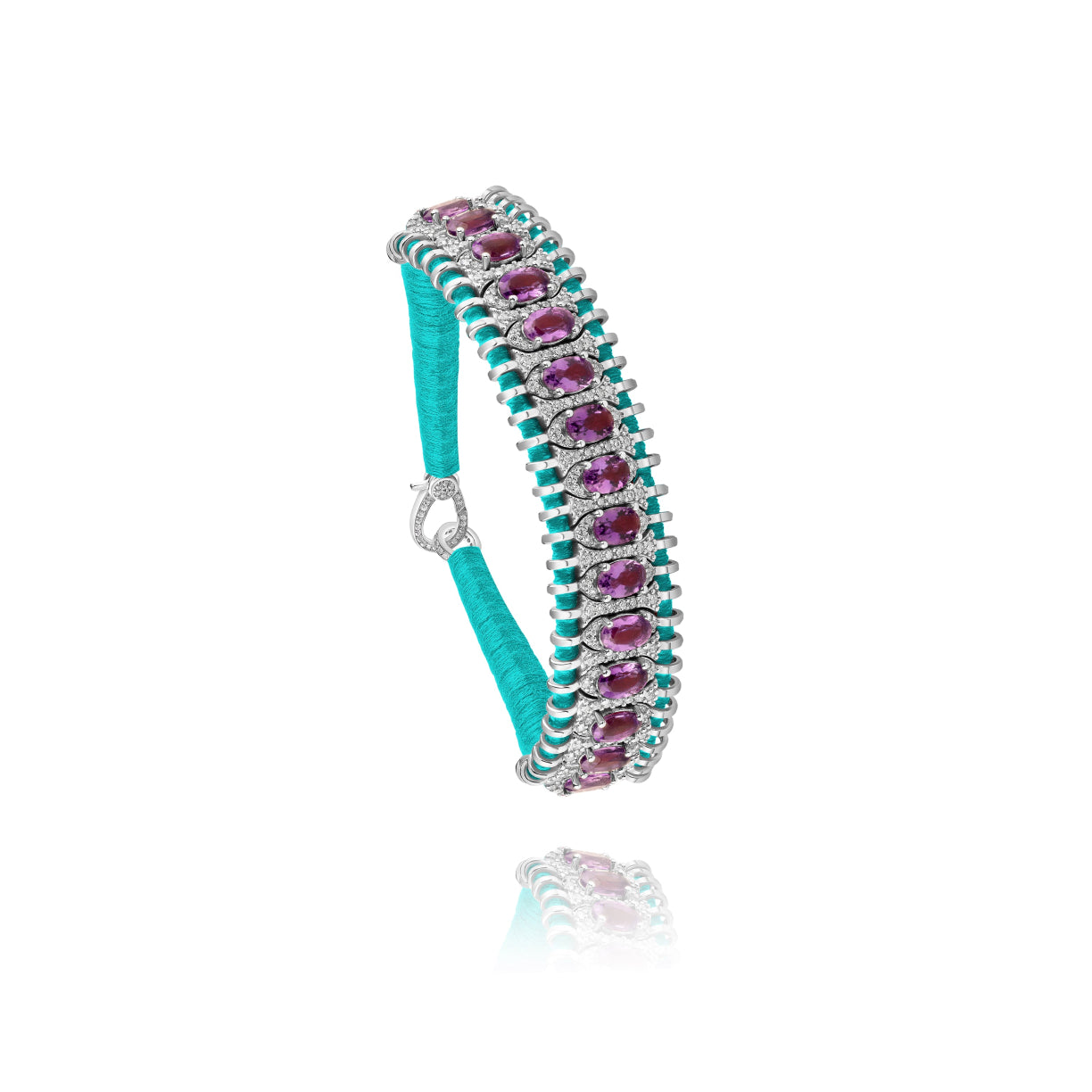 Bracelet Santos turquoise - Améthyste