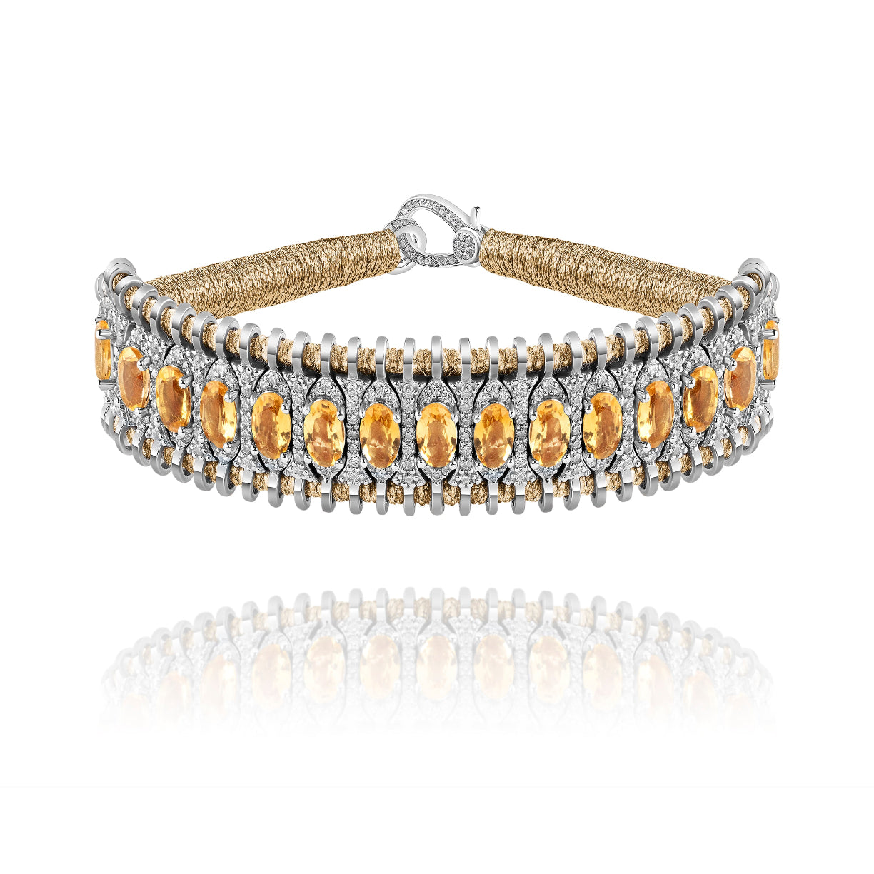 Santos Brass bracelet - Citrine
