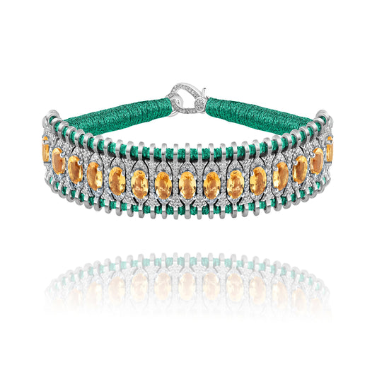 Santos Emerald bracelet - Citrine