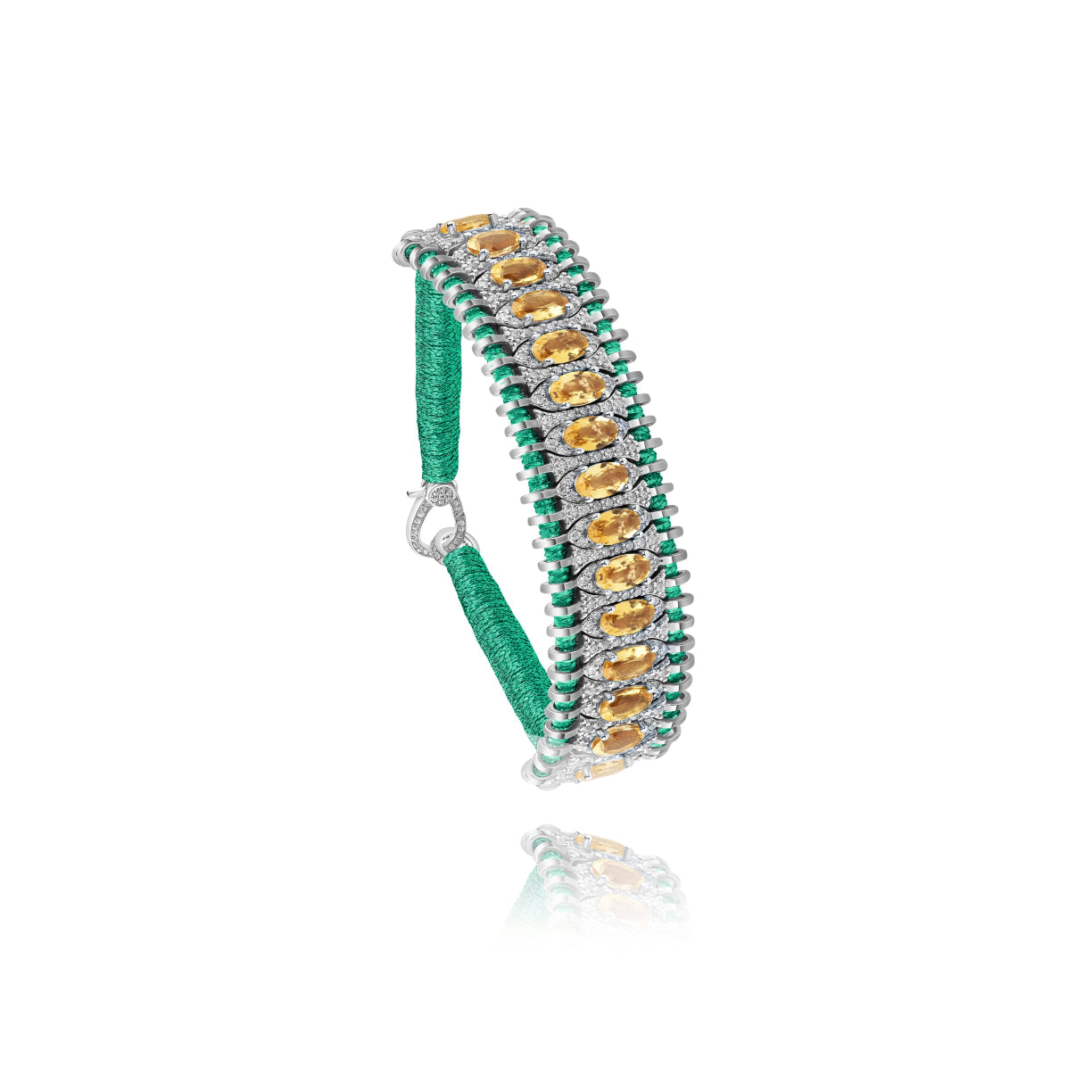 Santos Emerald bracelet - Citrine