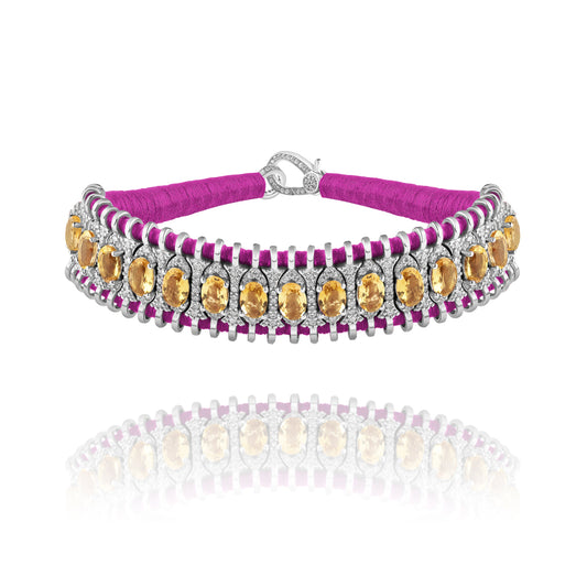 Santos Purple bracelet - Citrine