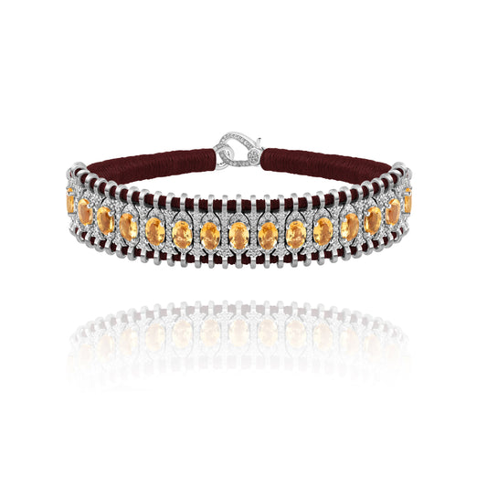 Santos choco bracelet - Citrine