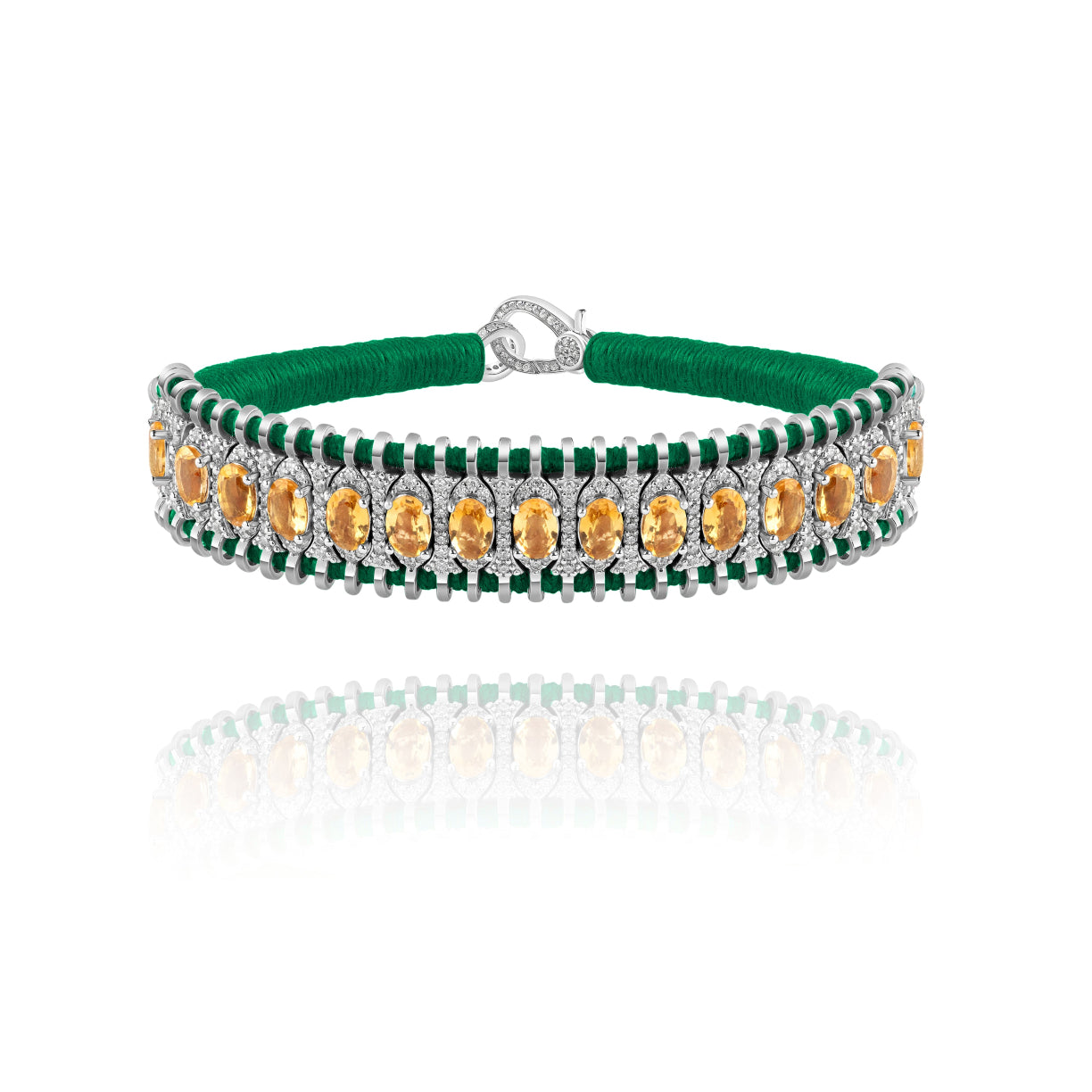 Bracelet Santos vert - Citrine