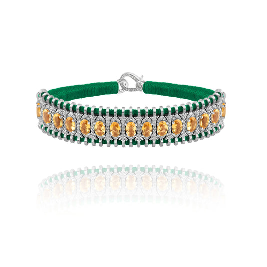 Santos green bracelet - Citrine