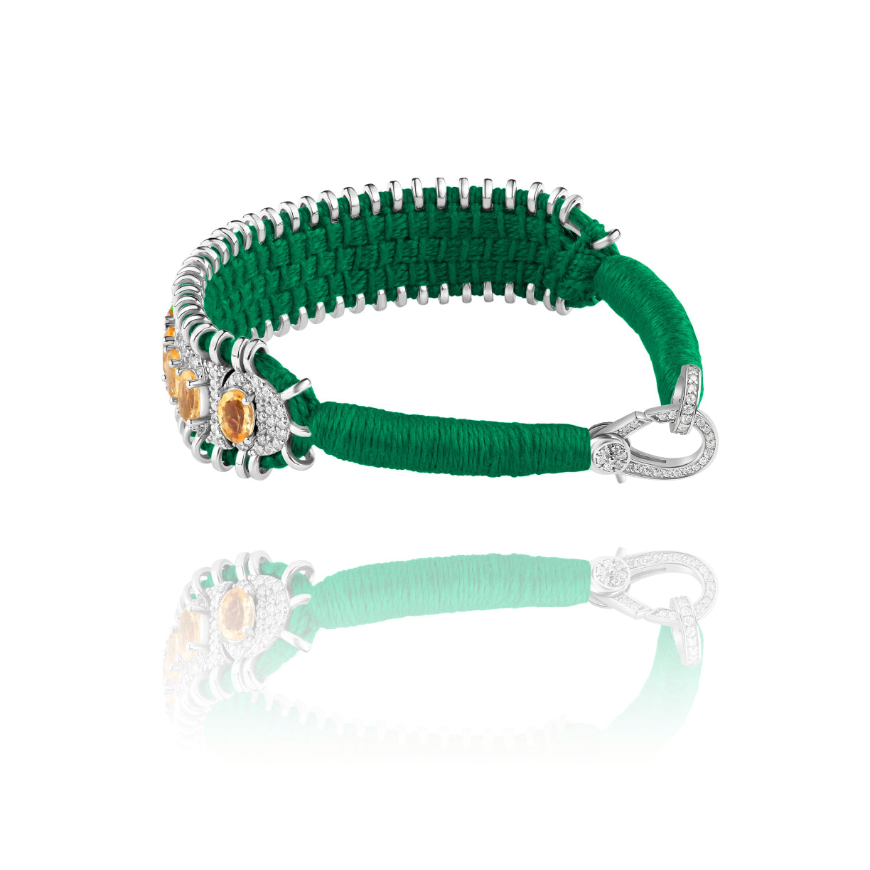 Bracelet Santos vert - Citrine