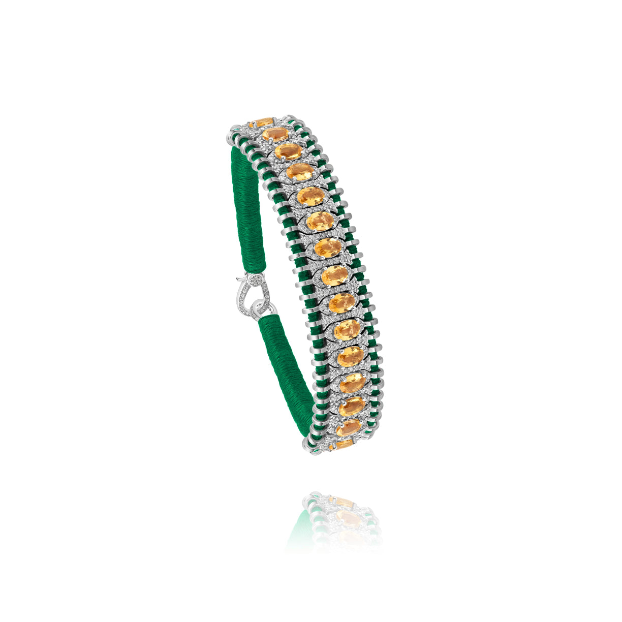 Bracelet Santos vert - Citrine