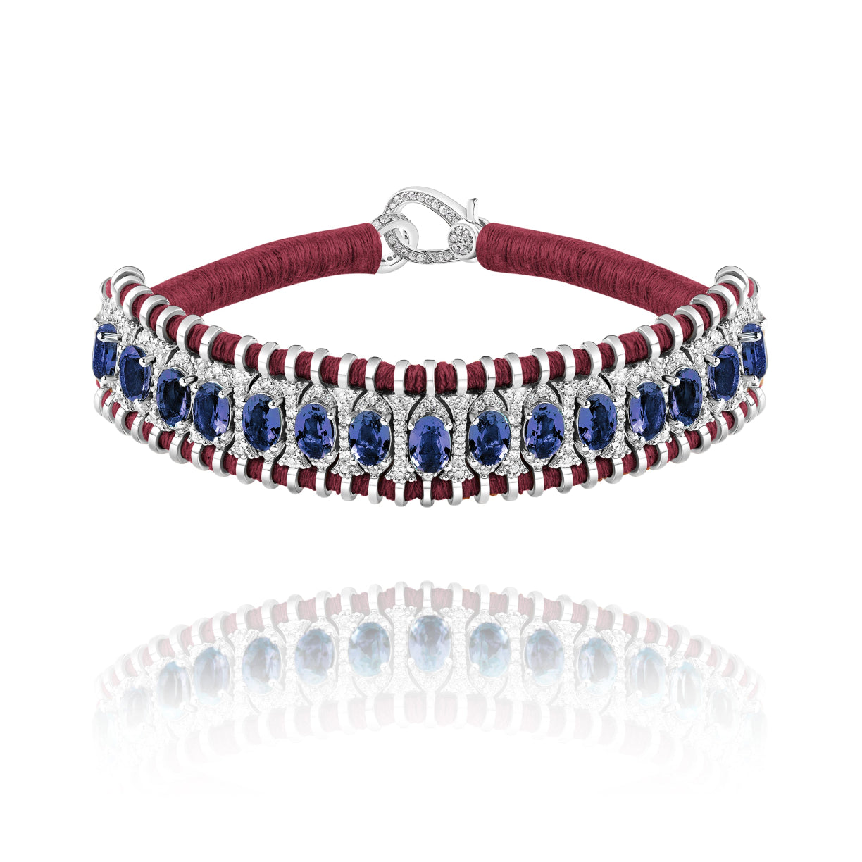 Santos Bamboo bracelet - Cordierite 