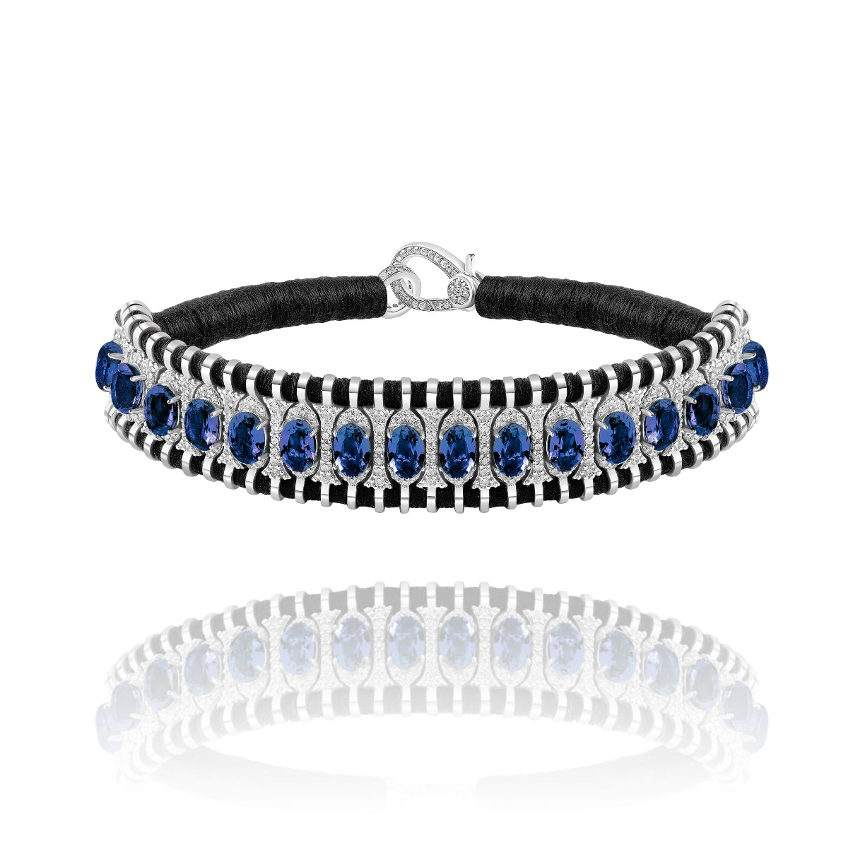 Santos Black bracelet - Cordierite 