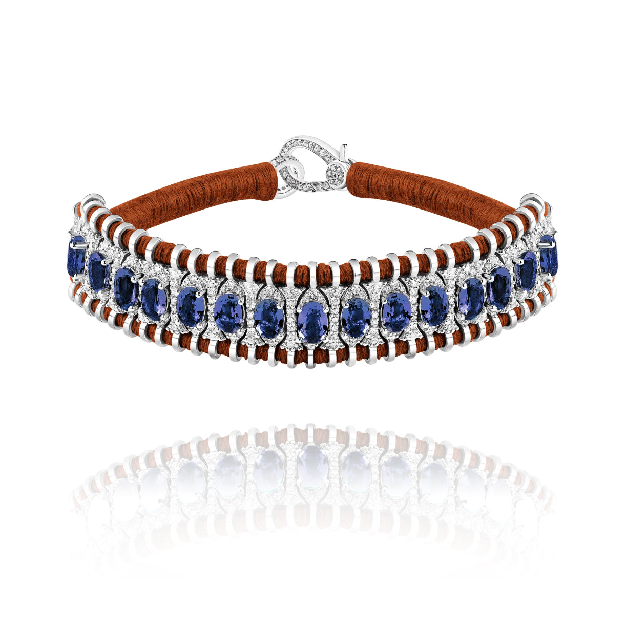 Santos Hazelnut bracelet - Cordierite 