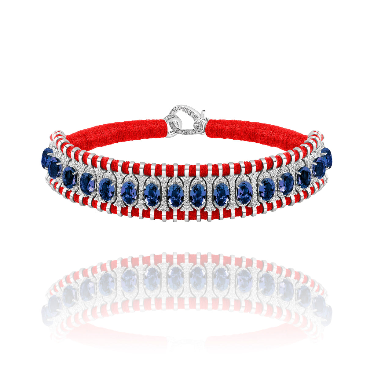 Santos Red bracelet - Cordierite 