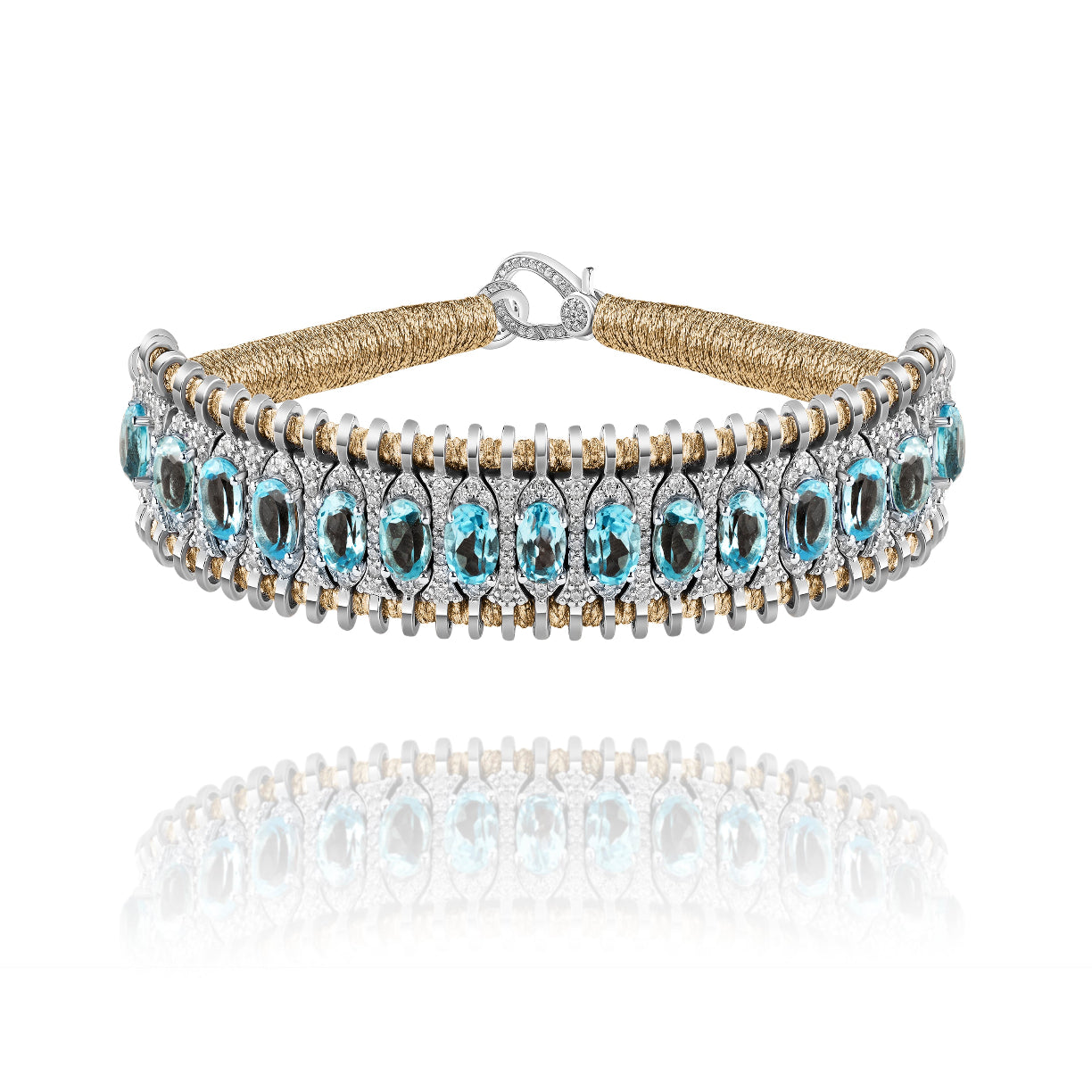 Santos Brass bracelet - Topaz