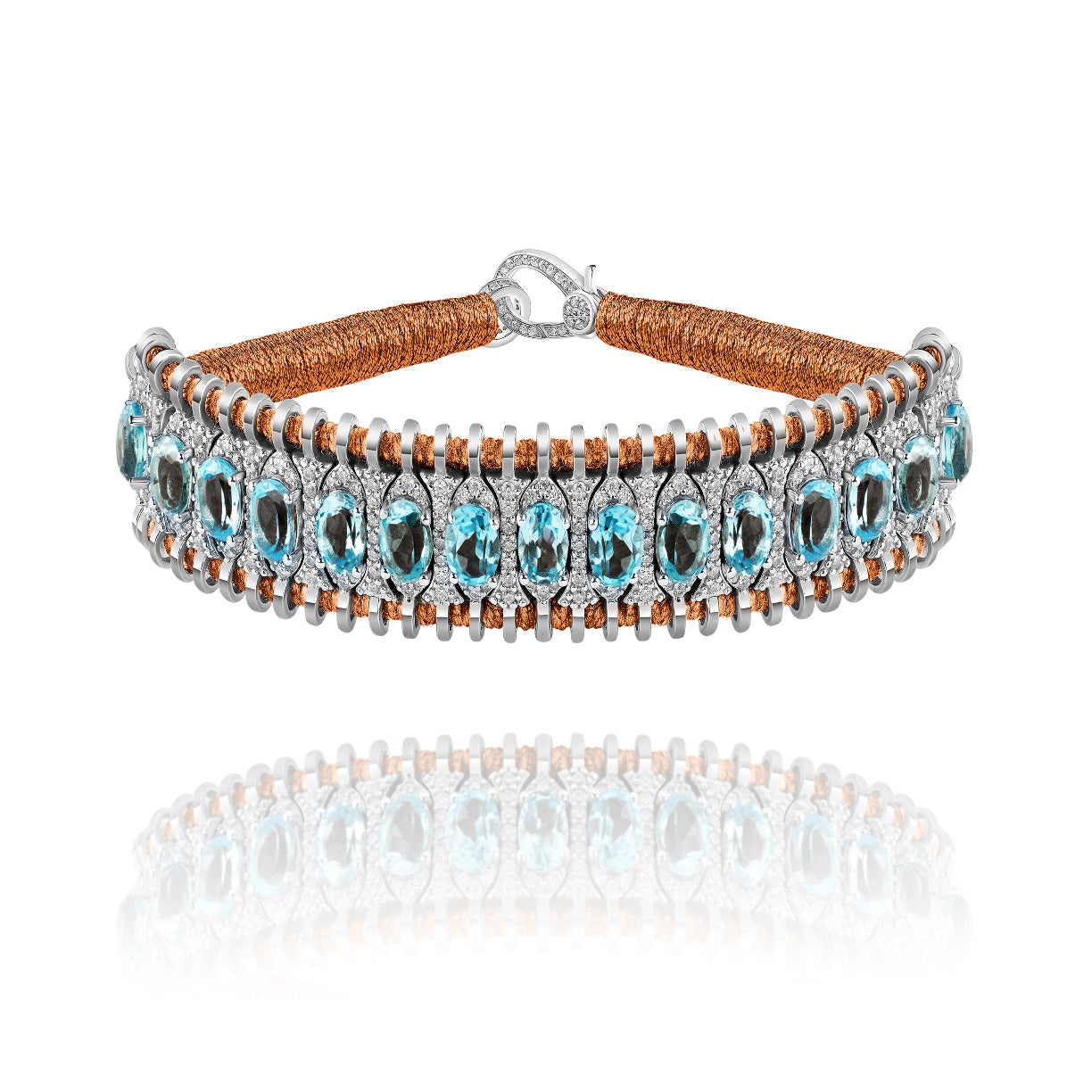 Santos Copper bracelet - Topaz