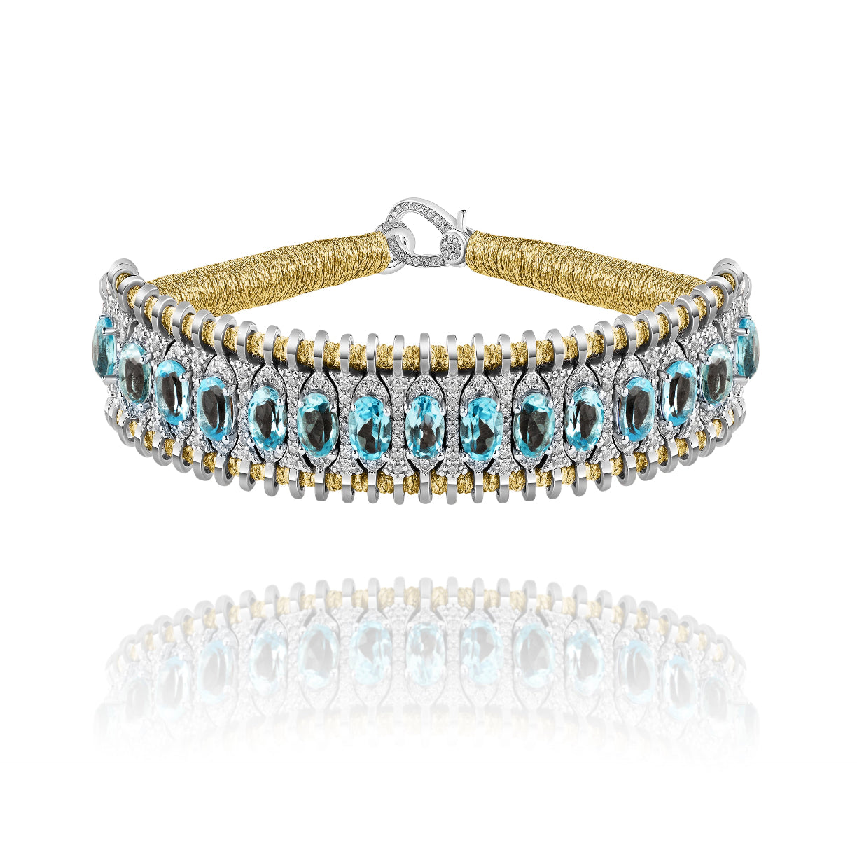 Santos Gold bracelet - Topaz