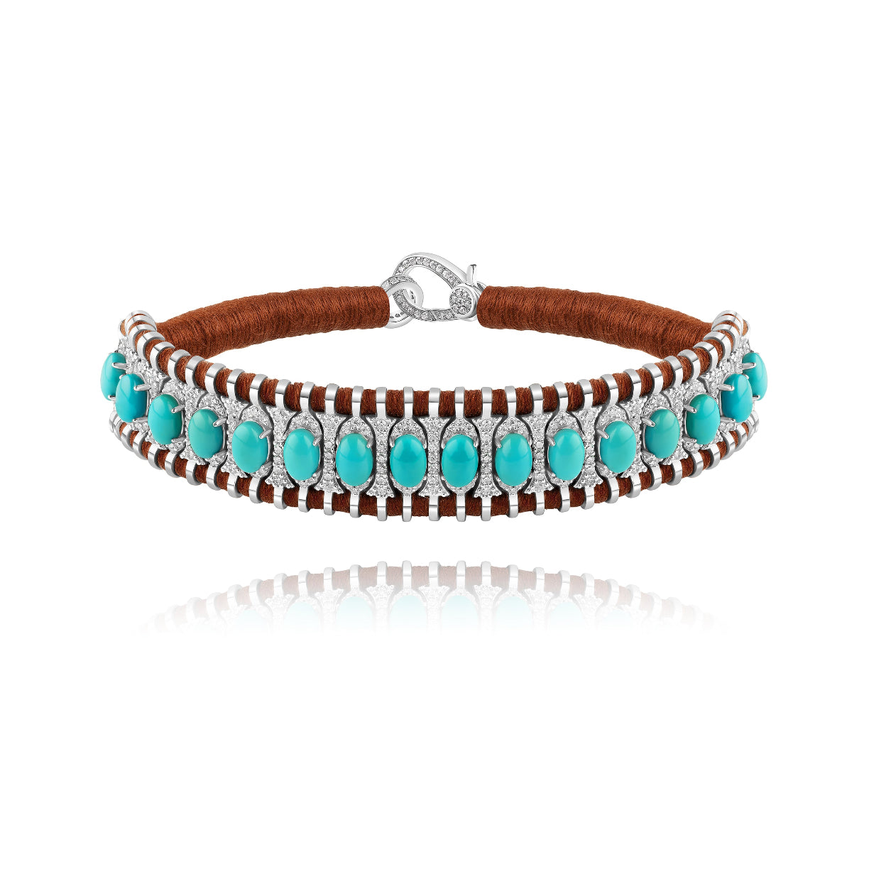 Santos Hazelnut bracelet - Turquoise