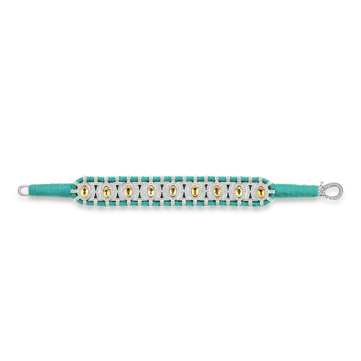 Sao Paulo Turquoise and Citrines bracelet 
